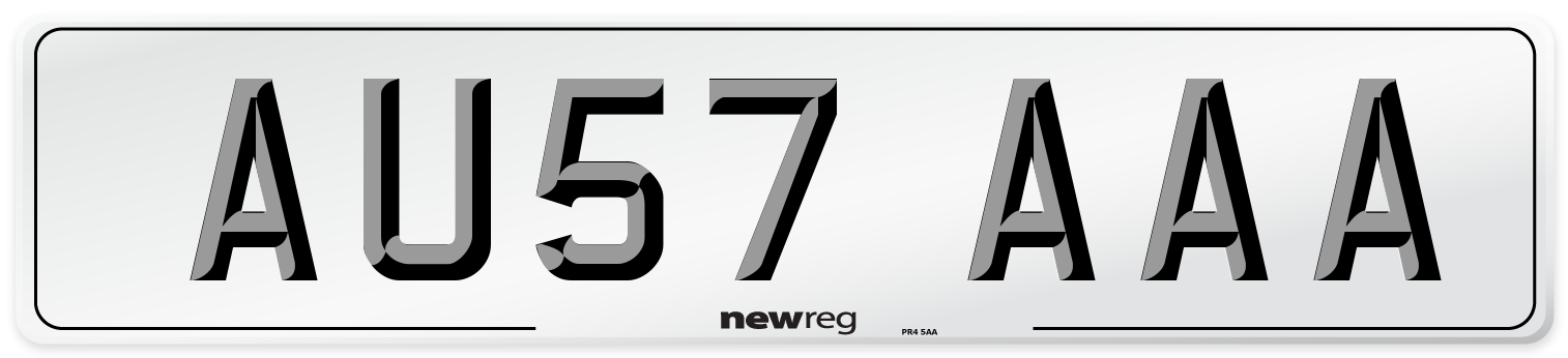 AU57 AAA Number Plate from New Reg